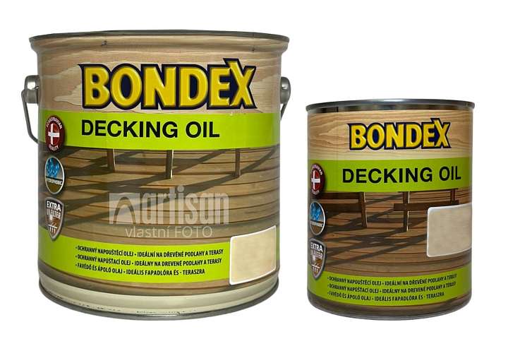 BONDEX Decking Oil - balení 0.75 l a 2.5 l